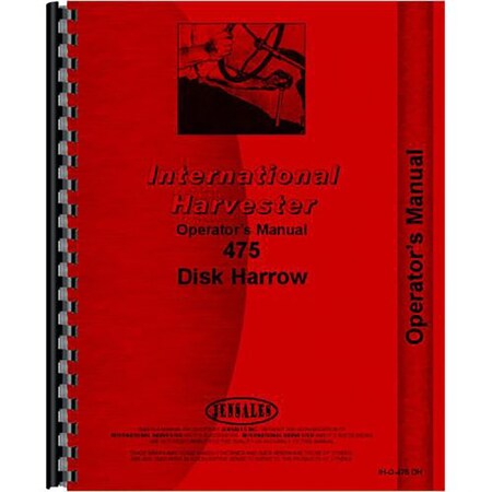 New Operator Manual Fits International Harvester 480 Tractor